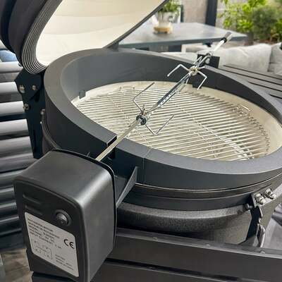 Draco Grills Rotisserie for 22 Inch Kamado Grill, Late June 2025