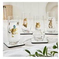 Royal Worcester Wrendale Designs Set Of 4 Hi Ball Glasses