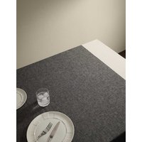 M&S X Kelly Hoppen Woven Banded Table Cloth Black