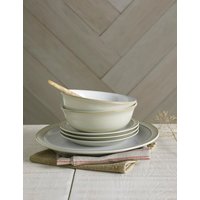 Denby 12 Piece Linen Dinner Set Cream