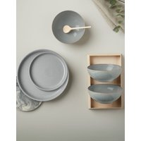 Denby 12 Piece Elements Coupe Dinner Set Grey