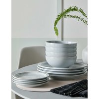 Denby 12 Piece Dove Grey Dinner Set Grey