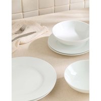 M&S 12 Piece Maxim Dinner Set White