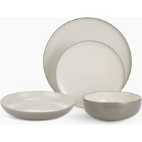 M&S 16 Piece Tribeca Dinner Set Grey