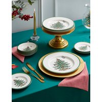 Spode 12 Piece Christmas Tree Dinner Set Multi