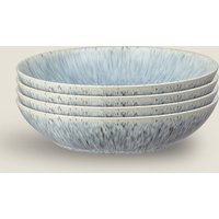 Denby Set of 4 Halo Speckle Pasta Bowls Blue Mix