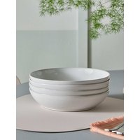 Denby Set of 4 Cotton White Pasta Bowls White