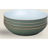 Denby Set of 4 Regency Green Pasta Bowls Green Mix