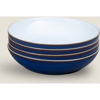 Denby Set of 4 Imperial Blue Pasta Bowls Blue Mix