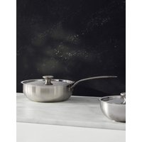 M&S X Tom Kerridge Stainless Steel 24cm Chef Sauté Pan Silver