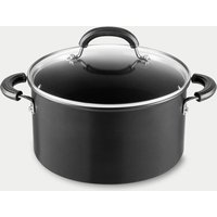 Circulon Total 24cm Induction Stock Pot with Lid Black