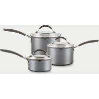 Circulon Scratch Defense Non Stick Saucepan Set of 3 Grey