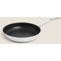 M&S Stainless Steel 28cm Large Frying Pan Silver
