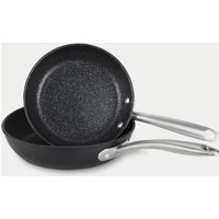 Prestige Scratch Guard Non Stick Frying Pan Set of 2 Grey Marl