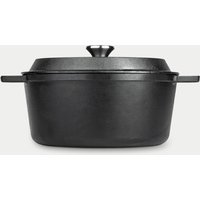 Prestige Nadiya 26cm Cast Iron Casserole Dish with Lid Black