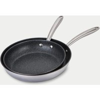 Prestige Scratch Guard Stainless Steel Frying Pan Set Silver