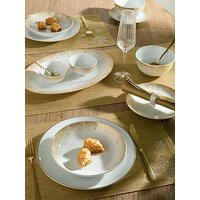 Waterside 50-Piece Gold Sparkle Dinner Set