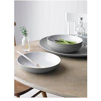 Denby Elements 4-Piece Pasta Bowl Set - Light Grey