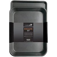 Masterclass Non-Stick Roasting Tray And Oven/Baking Tray (Twin Pack)