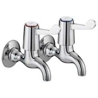 Bristan - Value Lever Chrome Bib Kitchen Sink Taps with Ceramic Disc Valves - VAL2-BIB-C-CD