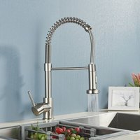 Ymyny - Kitchen Faucets Stainless Steel Pull-Out Shower Faucets Single Lever Mixer Kitchen Mixer Taps