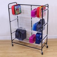 Classroom Mobile Wire Lunchbox Trolley