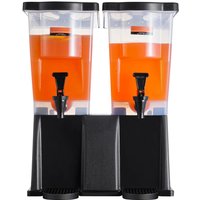 Beverage Dispenser, 2 x 3 Gallon, Plastic, Stand & Spigot Lid, For Parties, Juice, Tea, Water, Restaurants, Hotels - Mophorn