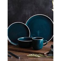 Barbary & Oak 16 Piece Dinnerware Set, Made From Premium Stoneware, Agave