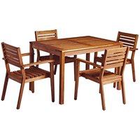 More All Wood Outdoor Dining Set - Rectangle Table