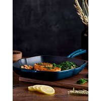 Barbary & Oak Nattura 28Cm Cast Iron Grill Pan With Pour Spouts, Agave