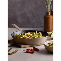 Barbary & Oak Nattura 26Cm Cast Iron Round Pan With Dual Side Spouts, Cashmere