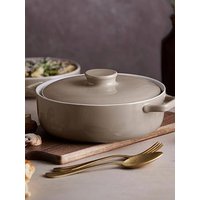 Barbary & Oak Nattura 23.5Cm Shallow Casserole, Easy Grip Handles, Cashmere