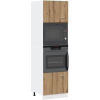 Vidaxl - Microwave Cabinet Lyon Artisan Oak 60x57x207 cm Engineered Wood
