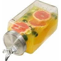 Dewdat - Beverage Dispenser Cold Water Dispenser Glass Beverage Dispenser with One Tap Cold Water Dispenser Faucet 3L