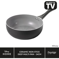 Prestige:Disney Monochrome Mickey Mouse: Ceramic Non-Stick Deep Multi-Pan - 24cm