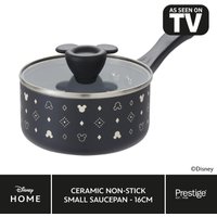 Prestige:Disney Monochrome Mickey Mouse: Ceramic Non-Stick Saucepan & Lid