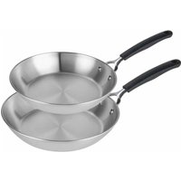 Prestige:Made to Last: Stainless Steel Frying Pan Set - 21/29cm