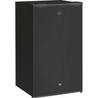 HOMCOM 91L Freestanding Under-Counter Fridge with Lock, Black   Aosom UK