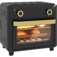 HOMCOM 10L Air Fryer Oven, Mini Oven, Oil Free Cooking, Grill, Roast, Bake, with Adjustable Temperature, Timer, 1000W, Black   Aosom UK