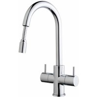 Wickes - Kisdon Monobloc Pull Out Kitchen Sink Mixer Tap - Chrome