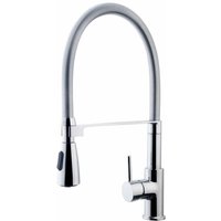 Wickes - Simeto Monobloc Pull Out Kitchen Sink Mixer Tap - Chrome