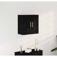 Wall Cabinet Black oak 60 x 31 x 70 cm Engineered Wood Vidaxl