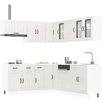 11 Piece Kitchen Cabinet Set Lucca Gloss White Engineered Wood vidaXL