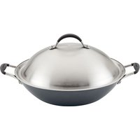 ScratchDefense Extreme Non-Stick Wok & Stainless Steel Lid - 36cm