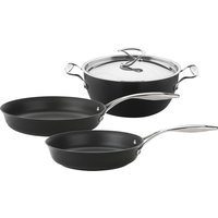 Style Non-Stick Induction Frying Pan & Casserole Pan Set - 3 Pieces
