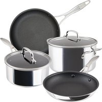 ScratchDefense Multi-Layer Stainless Steel Extreme Non-Stick Frying Pan, Saucepan & Stockpot Set - 4 Pieces