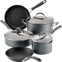 ScratchDefense Extreme Non-Stick Frying Pan, Saucepan, Sauté & Stockpot Set - 5 Pieces
