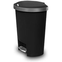 Addis Mode 50Ltr Semi D Shape Plastic Pedal Bin - Black