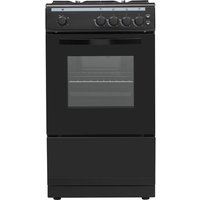 ESSENTIALS CFSGBK22 50 cm Gas Cooker - Black