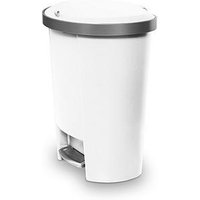 Addis Mode 50Ltr Semi D Shape Pedal Bin - White